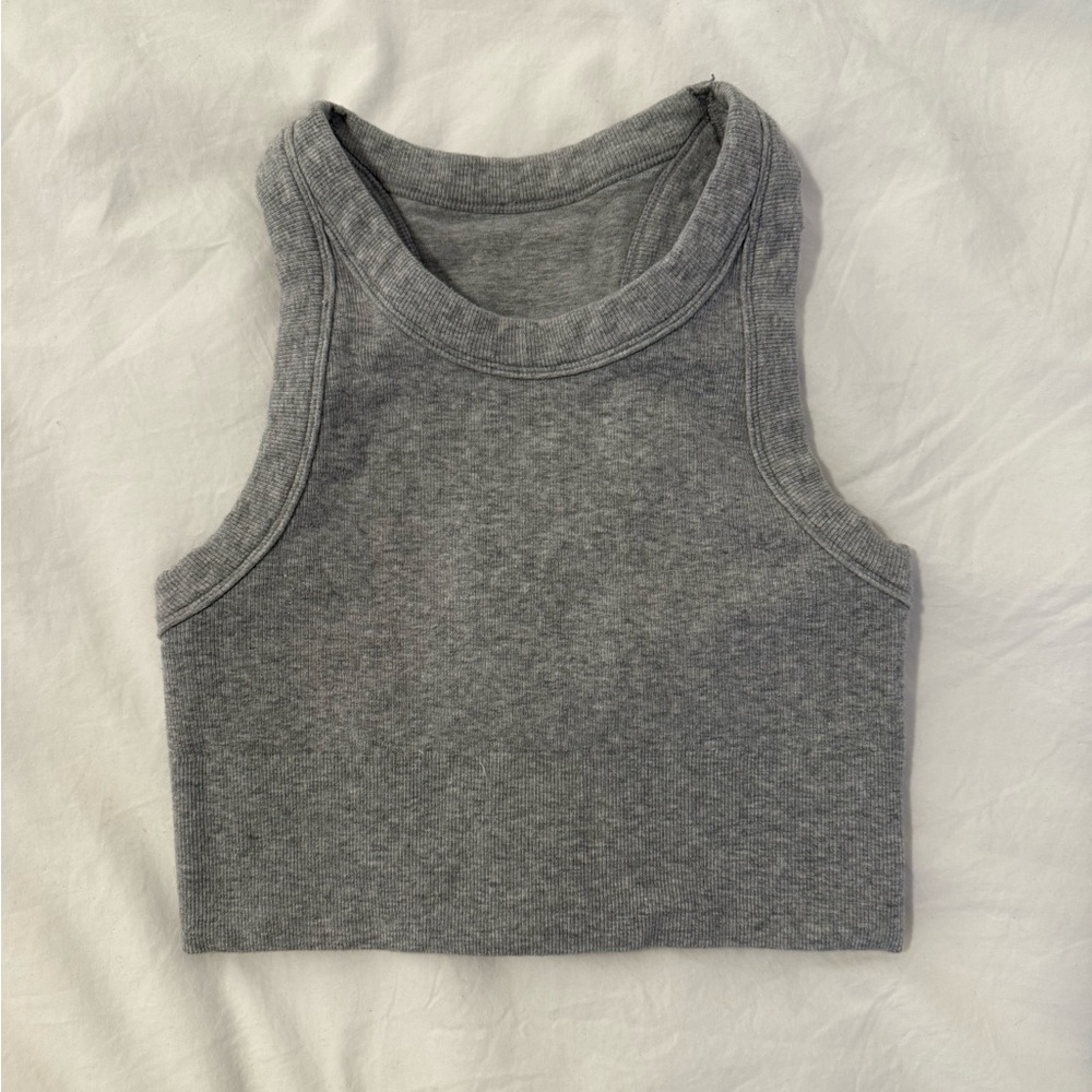 ALO Yoga Gray Crop Top